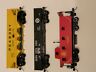 00825-peabody Bachmann Ho Scale Train Quad Hopper Gondola And Offset Caboose