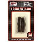Code-55 2013 Atlas Half Section Radius Curved Brown Ties 732573020139
