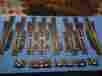 223-6a Various Ho Scale Brass 8 Switches 7 Control Buttons Lot
