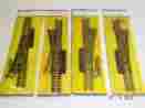 2507-08 Ahm Ho Scale Switches 4 New In Pack Brass All Are 6 Unsold Hobby Shop Stock