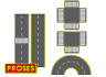 39125 Bachmann Trains Scale Asphalt Road Set Pvc