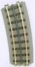 40-1057 Mth Realtrax Half Curved Track Solid Rails 658081027357