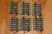 5108 M Rklin Marklin Ho 1 4 Length Straight Track Lot Of 6 Used Pieces Grades C-5 C-6