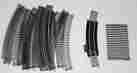 6-inch Various 27 Pieces Nickel Rail Ho Track 22 Curves 2 Terminal 3 Straight