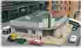 88005 Bachmann Ho Scale Cityscenes Building Kit Bus Station Stock