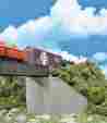 933-4551 Walthers Ho Single-track Railroad Bridge Concrete Abutments 2 Kit 616374126132