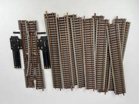 X-16c338 A.c. Gilbert #x-16c338 Ho Scale Track Lot Straight / Switches Good