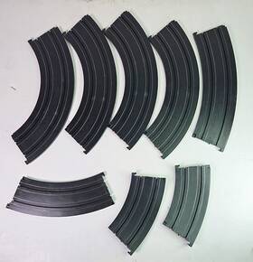 2545 Afx Lot Of 24 Aurora Slot Car Tracks 15 Inch Straight And Curved