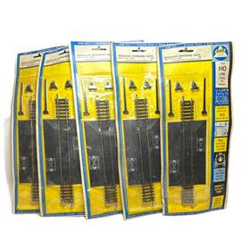 Ahm 2547 Ho Scale Crossing Track Lot Of 5 Model Railroad Plastic Black