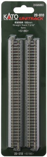 Amazing Good Low Price 798627287064 Kato N Scale Unitrack 7 5/16 Inch 186mm Straight Track - 4 Per Package