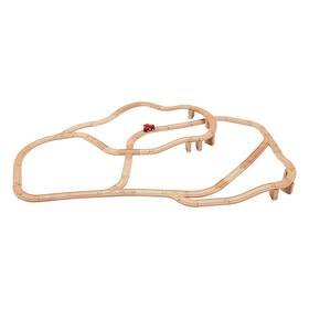 Amazon Basics 843163 65-piece Wooden Train Set With Railway Tracks