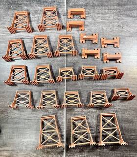 26783s American Flyer 26783 S Gauge Trestle Sections 24 Pieces Post War