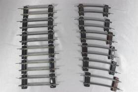 701-703 American Flyer Qty 12 Half Track Sections 6- 701 Straight 703 Curve Gilbert