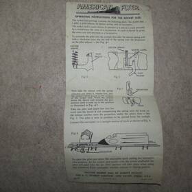 M4909 American Flyer Original #m4909 Instructions For Rocket Sled