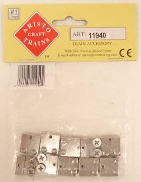 11940 Aristo-craft Silver Plated Rail Clamps Pack Of 10