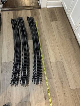 Art-20125 Aristo-craft Stainless Steel 15 Curve 45 Inch G Scale Tracks