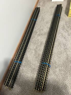 Art-30195 Aristo-craft Solid Brass 5 G Scale Straight Tracks 8/bundle C7/ex