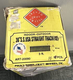 Art-20090 Aristocraft Aristo Craft G Scale 45 Mm #art-20090 36 Inch Straight Track 10 Pieces Used