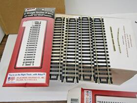 Atlas 075611174709 3-4 Packs 6 Inch Ho Code 100 Snap-track Nickel Silver Rails Track #822 12 Pcs