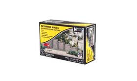 1161 Atlas Woodland N Scale Random Stone Retaining Walls 6 Pieces New Free Ship