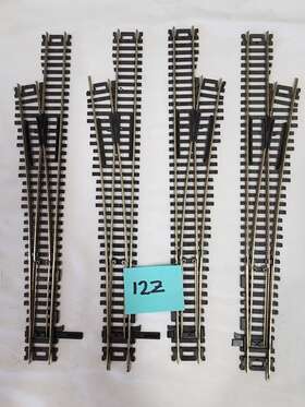Atlas 12z 2 Pr Custom-line #6 Turnout Right And Left Hand Code 100 Nickel Silver -