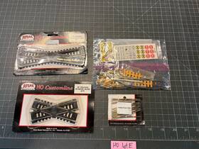 171-173 Atlas Ho Train 19 And 30 Degree Crossing Nickel Silver Track With Connectors Lot E