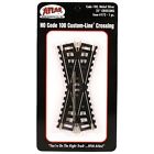 Atlas 172 Ho-scale Code 100 25 Degree Crossing Nickel Silver Custom-line 732573001725
