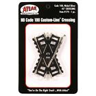 Atlas 174 Ho Scale Code 100 45 Degree Crossing Nickel Silver Black Custom Line 732573001749