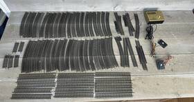 19293 Atlas Vintage Train Track Ho Scale Lot Curves Straight Switch Power Pack 69 Pcs
