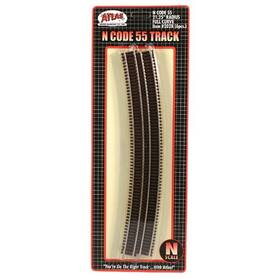 Atlas 2028 N Code 55 Nickel Silver 21-1/4 Inch Radius Full Curved Track 10