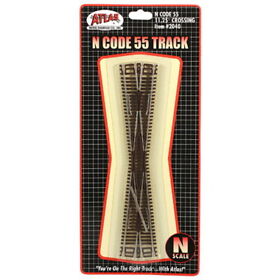 2040 Atlas N Code 55 Nickel Silver 11-1/4inch Degree Crossing Track