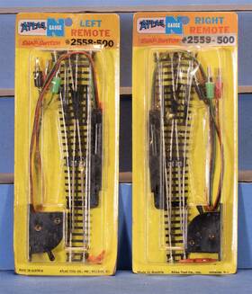 2559-500 Atlas 2558-500 N Scale Pair #6 Remote Switches Nos Right And Left