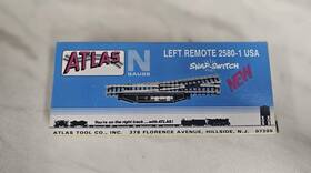 2580-1 Atlas N Scale Train Snap Switch Left Remote New In Box. Plus Free Parts