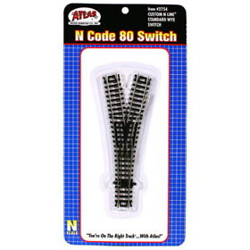 2754 Atlas N Code 80 Nickel Silver Wye Custom-line Switch Turnout