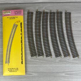 36-100 Atlas #36-100 Ho Scale #36 Model Train Track 22 Inch Radius Curve 6 Pack Opened