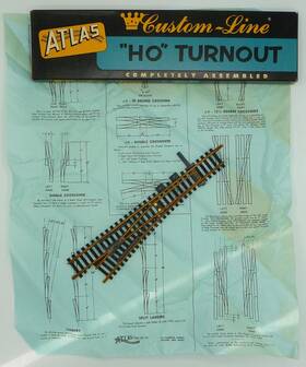 4l-4lc Atlas Ho Scale Turnout 4l 4lc Completely Assembled Original Box Vintage