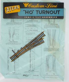 4r-4rc Atlas Ho Scale Turnout 4r 4rc Completely Assembled Original Box Vintage