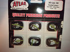 Atlas 6 Pair 842 Ho Code 100 Nickel Silver Terminal Track Joiners 732573008427