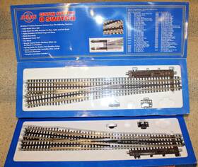 6021-6022 Atlas O 3-rail #6021 And #6022 #7.5 Electric Highspeed Left Right Switches Mint