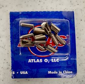 3-rail Atlas 6095 #6095 O Gauge Transition Joiners For Tubular Track 6 Pcs/pkg . New