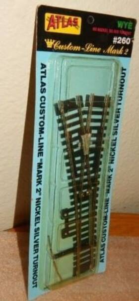 Atlas 642988002609 260 Ho Nickel Silver Mark 3 Wye Switch Turnout