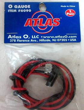 3-rail Atlas 642988060906 O Track Terminal Joiners With Wire #6090 Scale Train Power Layout
