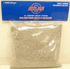 Atlas 642988660007 66000 21 St Century Track System Roadbed Ballast 50 Grams Bag