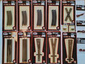 Atlas 732573020122 N Code 55 Lot Of 15 Track Turnouts Joiners New In Sealed Package Mixed