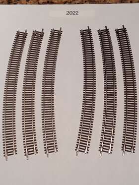 Atlas 732573020221 #2022 N Scale Code 55 17.5 Inch Radius Curved Track 6 Pack - Free Shipping
