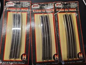 Atlas 732573020306 N Code 55 #5 Turnout Reverse Curve Scale Layout Accessory - 2030 3 Packs