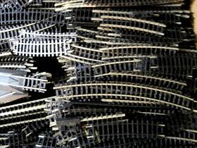 Atlas 732573024168 Huge Lot Of 210 Pieces N Scale Train Track Curves Straights And Shorts