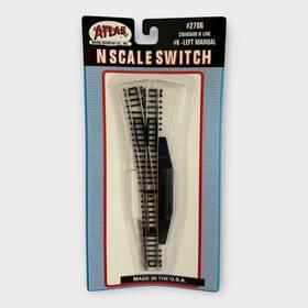 Atlas 732573027060 Nos #2706 N-scale Left-hand #6 Manual Turnout Switch Made In Usa