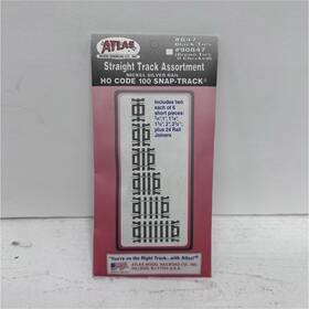 90847 Atlas Ho Snap-track Straight Track Nickel Silver Rail #847