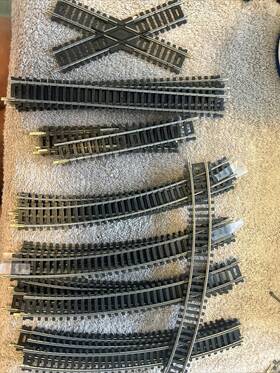 Atl150 Atlas Ho Scale 9 Inch Straight Curved 6 And Cross - 25 Total